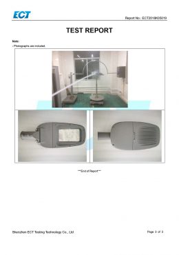 Certifikát TESTOVÁNÍ EK IP66